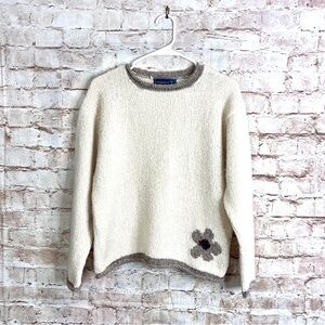Irelands Eye Wool Blend Crewneck Sweater Size Large